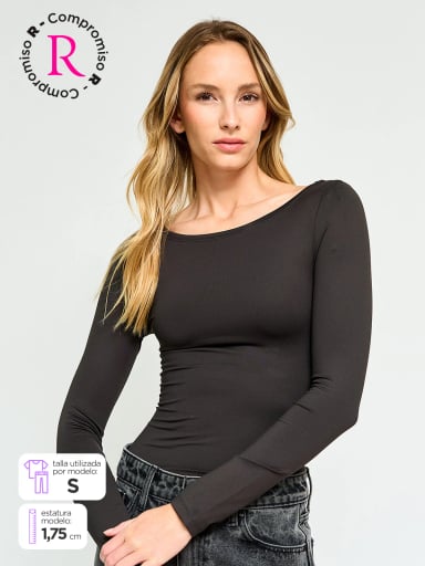 POLO MANGA LARGA MUJER INDEX BOTE - 1