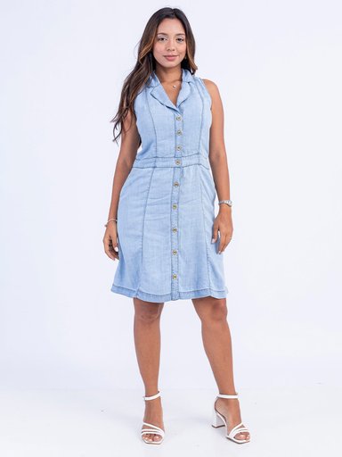 VESTIDO MUJER SODA BLUES CAMILLE TENCEL - 1