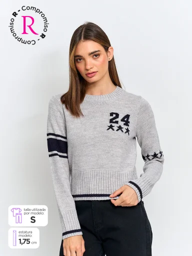 SWEATER MANGA LARGA MUJER INDEX NÚMERO - 1