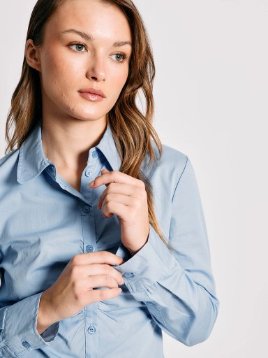 BLUSA MANGA LARGA MUJER INDEX BLUE - 3