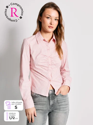 BLUSA MANGA LARGA MUJER INDEX BLUE - 1