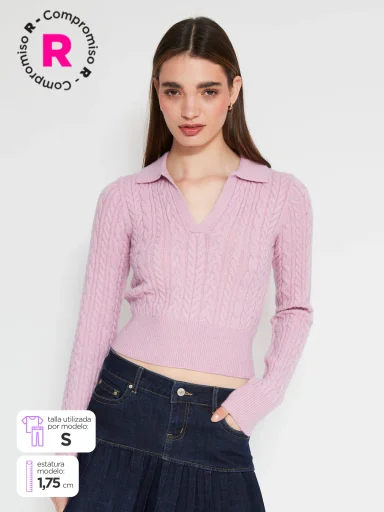 SWEATER MANGA LARGA MUJER INDEX POLO - 1