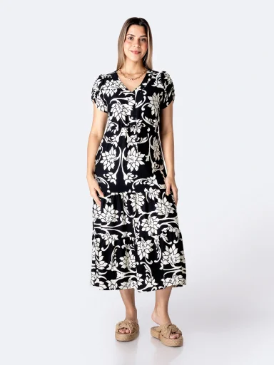 VESTIDO LARGO MUJER PIONER BAYOLET - 1