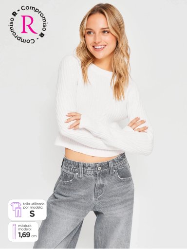 SWEATER MUJER INDEX TRENZAS - 1