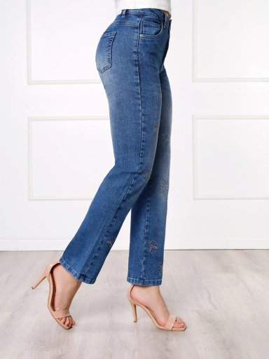 JEANS ALGODÓN STRAIGHT MUJER KANSAS PERLA - 3