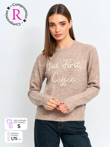 SWEATER MANGA LARGA MUJER INDEX FACHA - 1