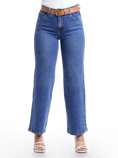 JEANS ALGODÓN WIDELEG MUJER METAL JEANS CORONA - 2