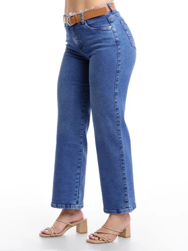 JEANS ALGODÓN WIDELEG MUJER METAL JEANS CORONA - 5