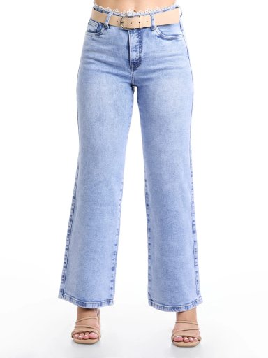 JEANS ALGODÓN WIDELEG MUJER METAL JEANS CORONA - 2