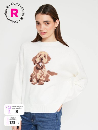 SWEATER MANGA LARGA MUJER INDEX DIBU - 1