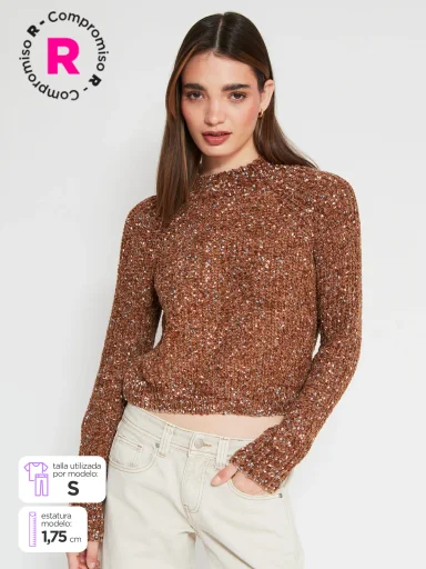 SWEATER MANGA LARGA MUJER INDEX ERB - 1