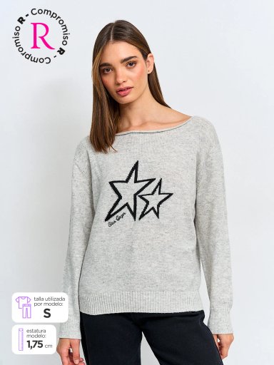 SWEATER MANGA LARGA MUJER INDEX FESTIN - 1