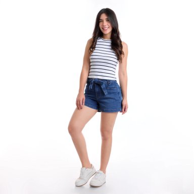 SHORT ALGODÓN MUJER METAL JEANS LORE - 2