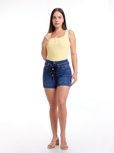 BERMUDA ALGODÓN MUJER METAL JEANS RAQUEL - 1