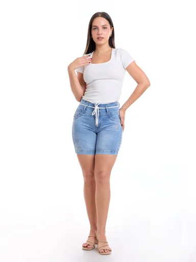 BERMUDA ALGODÓN MUJER METAL JEANS CARTAGENA - 1