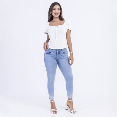 JEANS SKINNY MUJER SODA BLUES CARTAGENA - 5