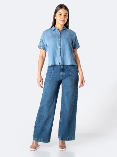 BLUSA MANGA CORTA MUJER PIONIER MADELINA - 1