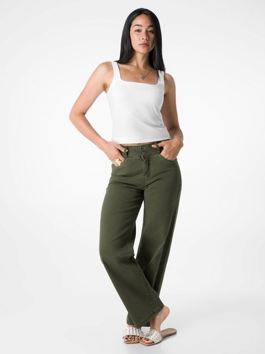 PANTALÓN WIDELEG MUJER SQUEEZE - 1