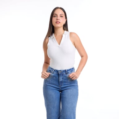 POLO ALGODÓN MUJER METAL JEANS KAROL - 1