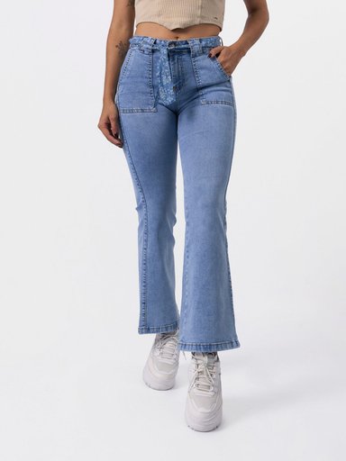JEANS ALGODÓN FLARE MUJER BRONCO PILY - 2