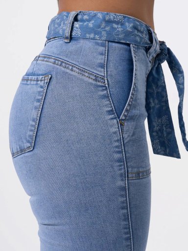 JEANS ALGODÓN FLARE MUJER BRONCO PILY - 4