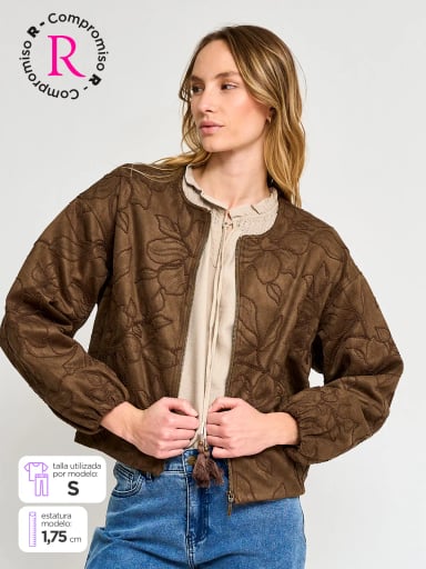 CASACA MUJER TATIENNE CORTA BOMBER - 1