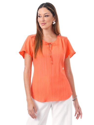 BLUSA MANGA CORTA MUJER CP MODA DE COLECCIÓN LAUSANNE - 1