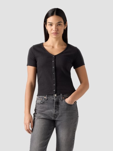 POLO MUJER LEVI'S MUSE TEE CAVIAR - 1