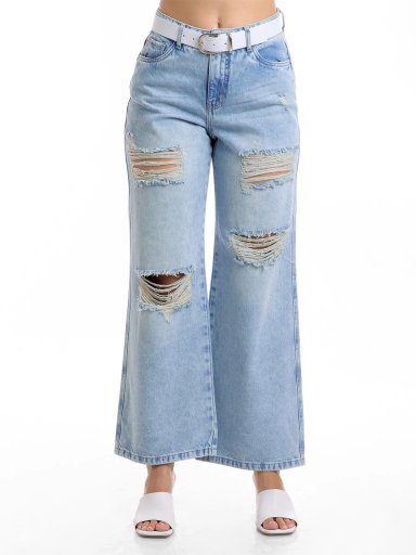 JEANS STRAIGHT MUJER METAL JEANS FLAVIA - 1