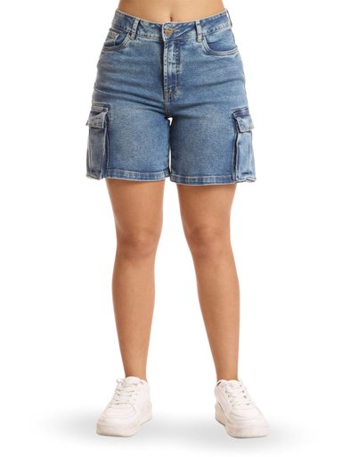 BERMUDA CARGO MUJER METAL JEANS AMATISTA - 1