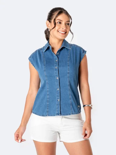 BLUSA MANGA CORTA MUJER PIONER TAELA - 2
