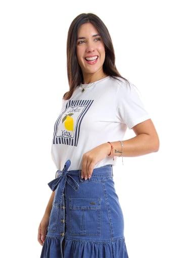 POLO MANGA CORTA MUJER METAL JEANS DOLCE VITA DOLCE VITA - 1