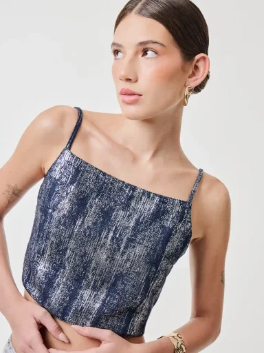 POLO SIN MANGAS MUJER INDEX DENIM - 4