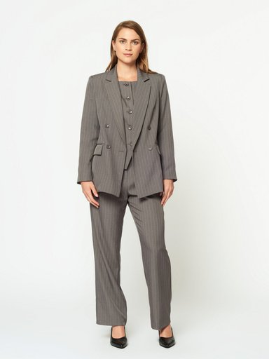 BLAZER MUJER MENTHA Y CHOCOLATE FIORELLA - 1