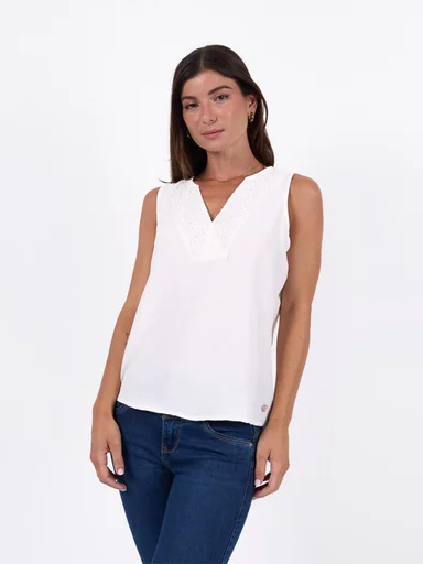 BLUSA MANGA CORTA MUJER BRONCO DELMIAS - 1