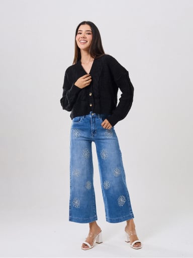 JEANS WIDE LEG MUJER ALEJANDRA BAIGORRIA ANDREA - 1