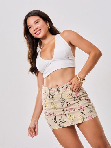 MINIFALDA SHORT ALGODÓN MUJER ALEJANDRA BAIGORRIA ANGIE JUVENIL - 1