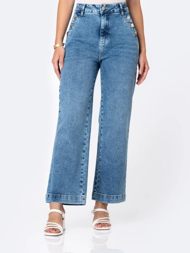 JEANS STRAIGHT MUJER PIONIER VELYN PETIT - 1