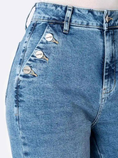 JEANS STRAIGHT MUJER PIONIER VELYN PETIT - 3