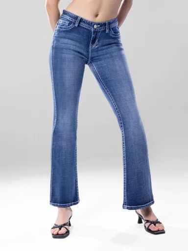 JEANS FLARE MUJER KANSAS LYDIA - 1