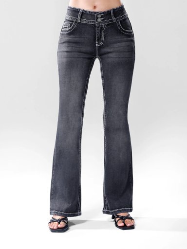 JEANS FLARE MUJER KANSAS DESIRE - 1