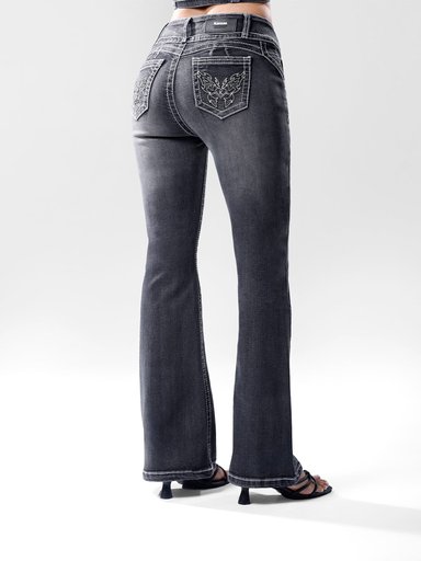JEANS FLARE MUJER KANSAS DESIRE - 3