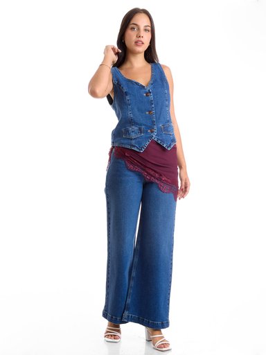 JEANS WIDE LEG MUJER METAL JEANS GRECIA - 4