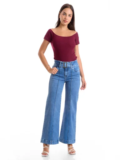 JEANS WIDE LEG MUJER METAL JEANS SOFIA - 4