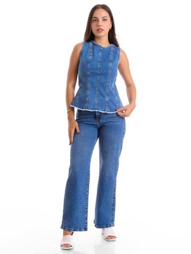 JEANS STRAIGHT MUJER METAL JEANS FLORIDA - 4