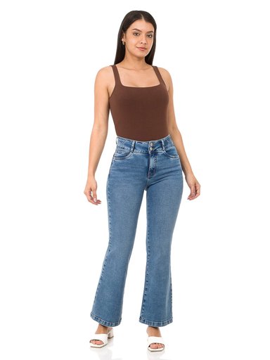 JEANS FLARE MUJER PIONIER FRONS - 1
