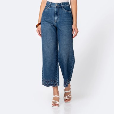 JEANS CULOTTE MUJER PIONIER NIALEH BOHO - 1