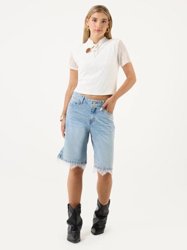 SHORT LARGO MUJER INDEX LACE - 5