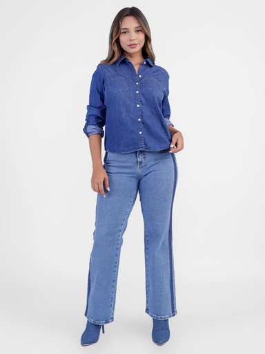 JEANS WIDELEG MUJER SODA BLUES SOLIZA - 1