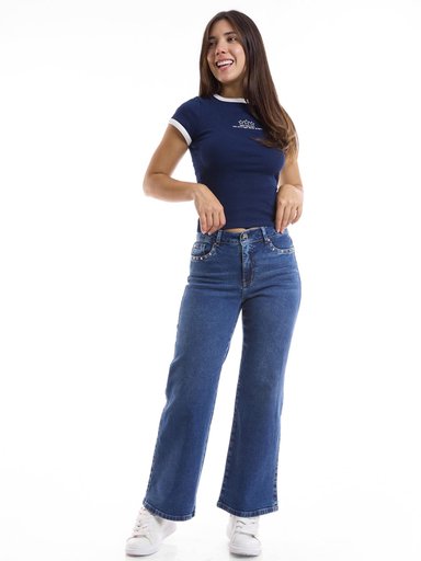 JEANS STRAIGHT MUJER METAL JEANS TANIA - 1
